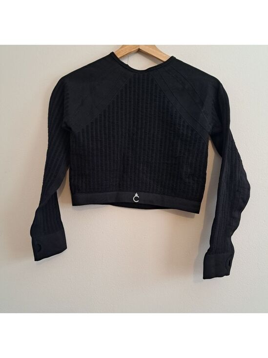 cruz lifestyle Tops - BLACK Cropped Stretchy Workout Top Size M